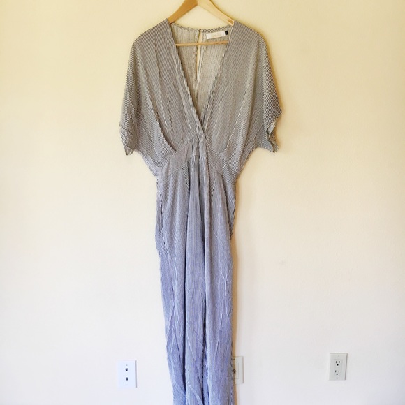 NEW Ava Sky Striped Lehua Jumpsuit L - Picture 4 of 5